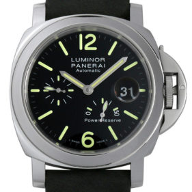 パネライ ルミノール パワーリザーブ アッチャイオ ブラック PAM01090