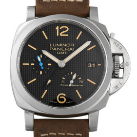 パネライ ルミノール 1950 3デイズ GMT パワーリザーブ オートマティック アッチャイオ ブラック PAM01537