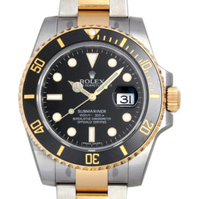 ロレックス サブマリーナ デイト 116613LN ブラック 最新保証書