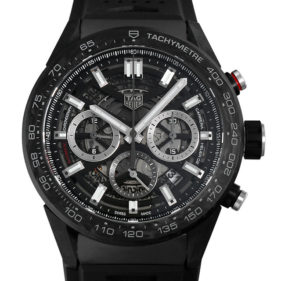 タグホイヤー カレラ キャリバー ホイヤー02 クロノグラフ ブラック CBG2A91.FT6173