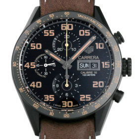 タグホイヤー カレラ キャリバー16 クロノグラフ デイデイト ブラック CV2A84.FC6394