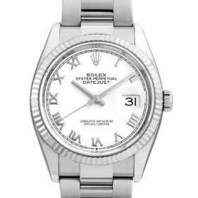ロレックス デイトジャスト36 126234 オイスターブレス ホワイト