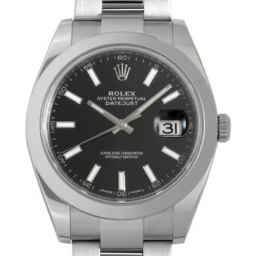 ロレックス デイトジャスト41 126300 オイスターブレス ブラック