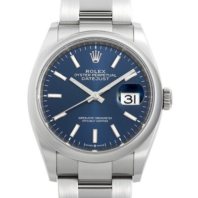 ロレックス デイトジャスト36 126200 オイスターブレス ブルー