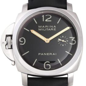 パネライ ルミノール マリーナ ミリターレ レフトハンド  47mm ブラック PAM00217