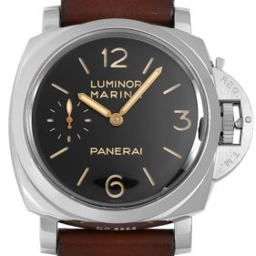 パネライ ルミノール マリーナ 1950 3DAYS アッチャイオ 47mm ブラック PAM00422