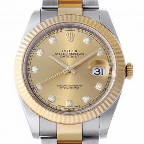 ロレックス デイトジャスト41 126333G オイスターブレス シャンパン