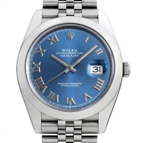 ロレックス デイトジャスト41 126300 ジュビリーブレス ブルー/ローマ