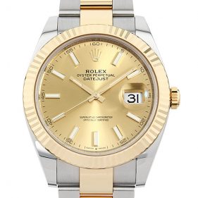 ロレックス デイトジャスト41 126333 オイスターブレス シャンパン
