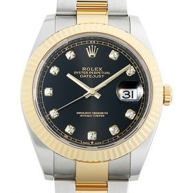 ロレックス デイトジャスト41 126333G オイスターブレス ブラック