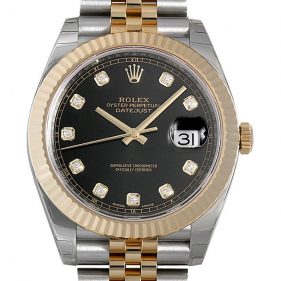 ロレックス デイトジャスト41 126333G ジュビリーブレス ブラック