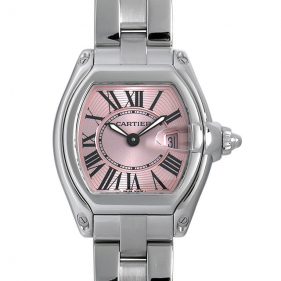 カルティエ ロードスターSM SS QZ ピンク W62017V3