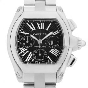 カルティエ ロードスタークロノグラフ ブラック W62019X6