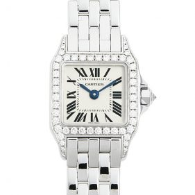 カルティエ ミニサントス ドゥモワゼル シルバー WF9005Y8