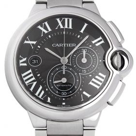 カルティエ バロンブルークロノグラフ ブラック W6920025