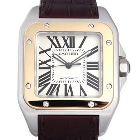 カルティエ サントス100 LM シルバー W20072X7