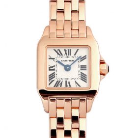 カルティエ ミニサントス ドゥモワゼル アイボリー W25077X9