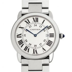 カルティエ ロンドソロ ドゥカルティエ LM シルバー W6701005