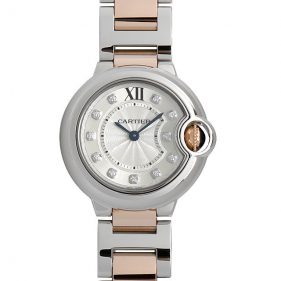 カルティエ バロンブルー SM シルバー WE902030