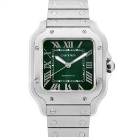 カルティエ サントス ドゥ カルティエ MM グリーン WSSA0061