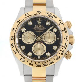 ロレックス コスモグラフデイトナ 8Pダイヤ ブラック/ゴールド 126503G