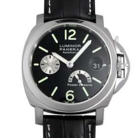 パネライ ルミノール パワーリザーブ 40mm ブラック PAM00125