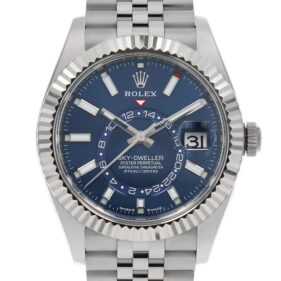 ロレックス スカイドゥエラー ジュビリーブレス ブルー 336934