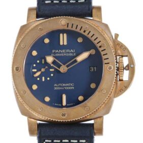 パネライ サブマーシブル ブロンゾ 42mm ブルー PAM01074