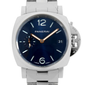 パネライ ルミノール ドゥエ 3DAYS アッチャイオ 38mm ブルー PAM01123