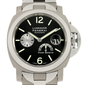 パネライ ルミノール パワーリザーブ ステンレススティール チタン ブラック PAM00171