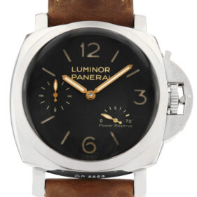 パネライ ルミノール マリーナ 1950 3DAYS パワーリザーブ アッチャイオ 47mm ブラック PAM00423