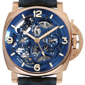 パネライ ルミノール トゥールビヨン GMT ゴールドテック スケルトン PAM01060