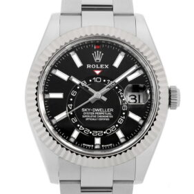 ロレックス スカイドゥエラー オイスターブレス ブラック 336934