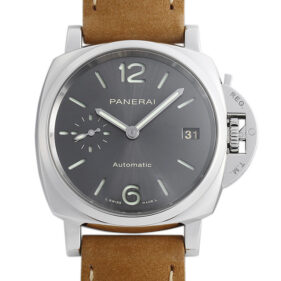 パネライ ルミノール ドゥエ 3DAYS アッチャイオ 38mm  グレー PAM00755