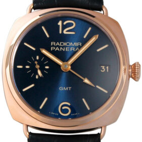 パネライ ラジオミール 3DAYS GMT オロロッソ 47mm ブルー PAM00598