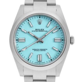ロレックス オイスターパーペチュアル41 ターコイズ 124300