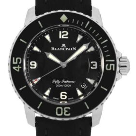 ブランパン フィフティ ファゾムス オートマティック 5015-1130-52A ブラック キャンバスストラップ