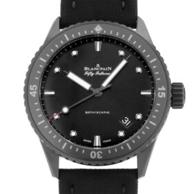 ブランパン フィフティ ファゾムス バチスカーフ 5000-0130-B52A ブラック キャンバスストラップ