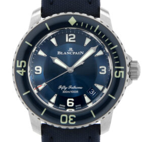 ブランパン フィフティ ファゾムス オートマティック 5015-12B40-O52A ブルー キャンバスストラップ