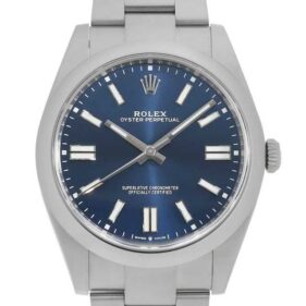 ロレックス オイスターパーペチュアル41 ブルー 124300