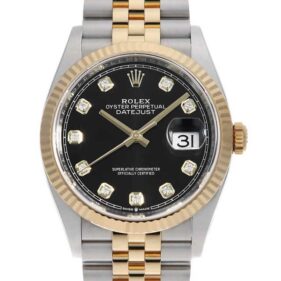 ロレックス デイトジャスト36 126233G ジュビリーブレス ブラック