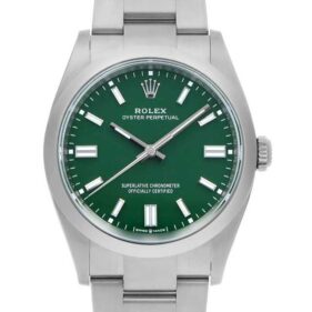 ロレックス オイスターパーペチュアル36 グリーン 126000
