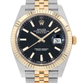 ロレックス デイトジャスト41 126333 ジュビリーブレス ブラック