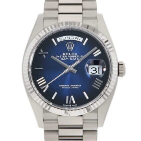ロレックス デイデイト36 128239 ブルーオンブレ