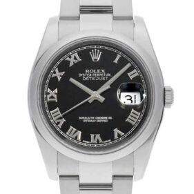 ロレックス デイトジャスト オイスターブレス 116200 ブラック