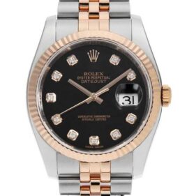 ロレックス デイトジャスト ジュビリーブレス 116231G ブラック