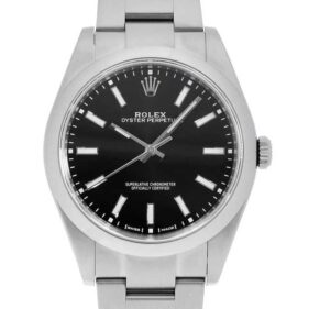 ロレックス オイスターパーペチュアル 39 114300 ブラック