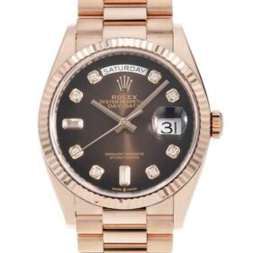 ロレックス デイデイト36 128235A ブラウンオンブレ